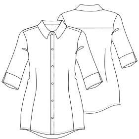Fashion sewing patterns for Shirt 7109